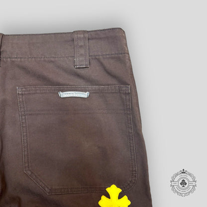 Chrome Hearts Yellow Cross Patch Carpenter Pants
