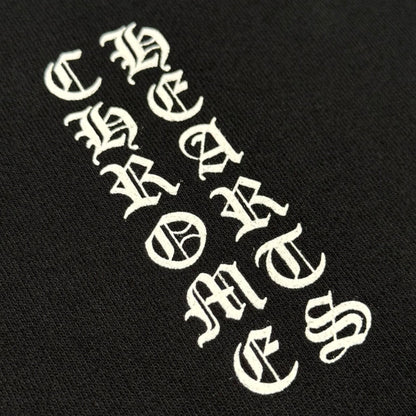 Chrome Hearts Vertical FU Logo Hoodie in Black/White