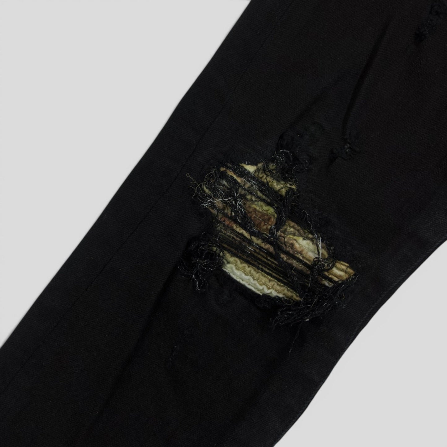 Amiri MX1 Aloha Patch Jeans in Black