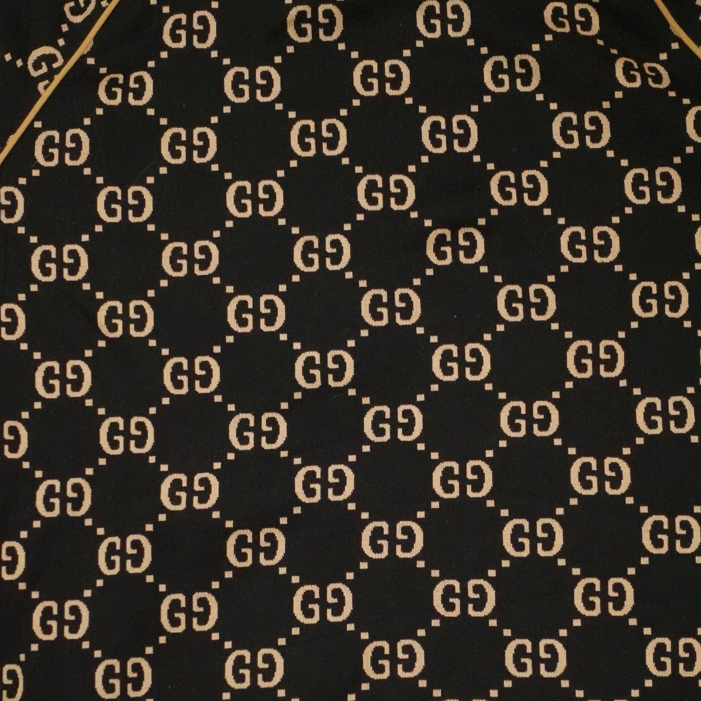 Gucci GG Jacquard Track Jacket in Black/Brown
