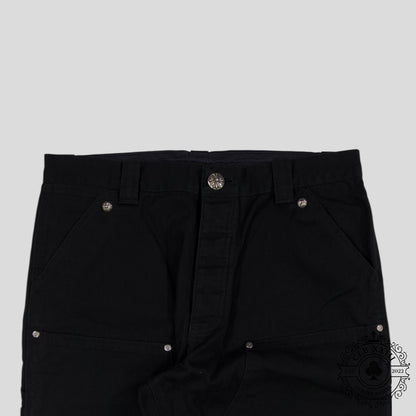 Chrome Hearts Double Knee Carpenter Pants in Black