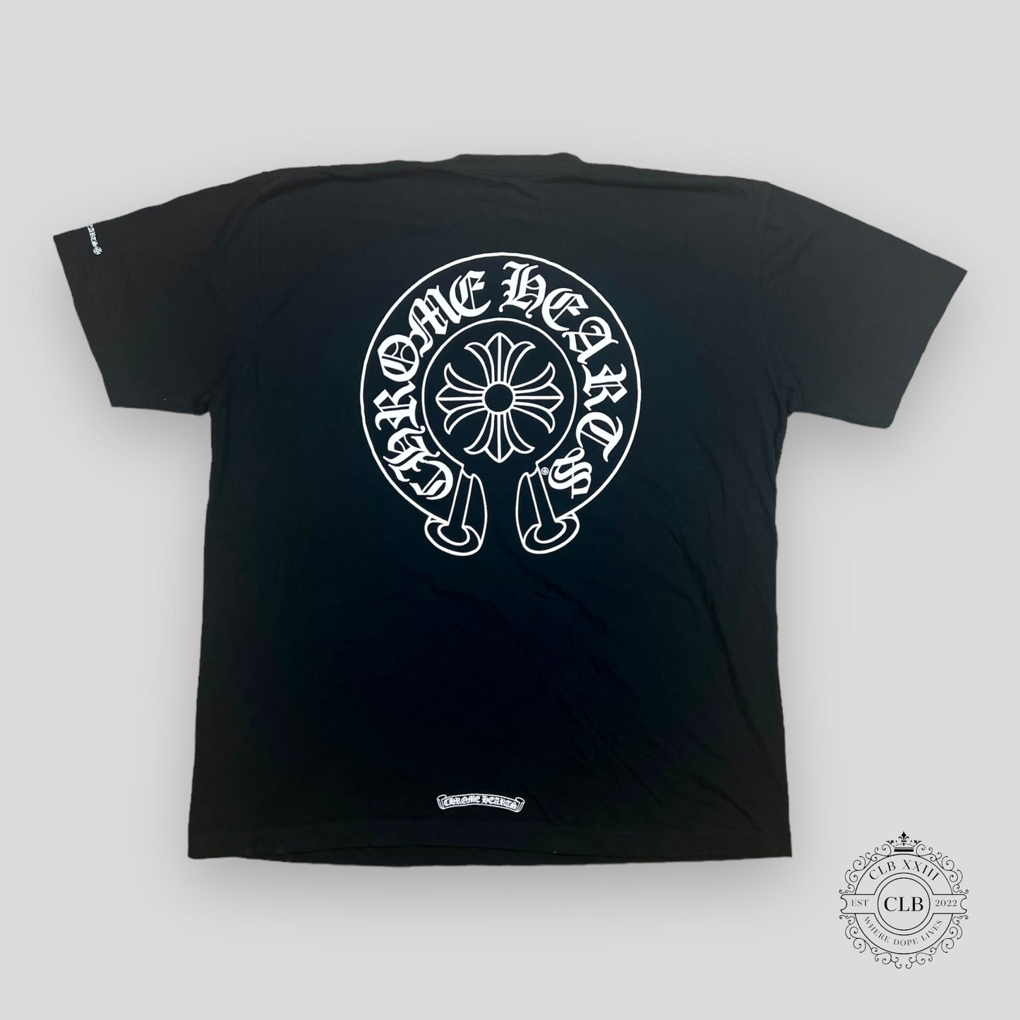 CHROME HEARTS HORSESHOE LOGO T-SHIRT - BLACK