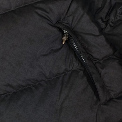 Chrome Hearts Plus Pattern Puffer in Black