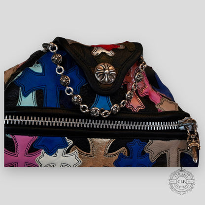 CHROME HEARTS MULTICOLOR CROSS PATCH DUFFLE BAG