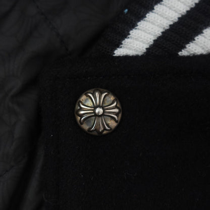 Chrome Hearts Eagle Patch Varsity Jacket