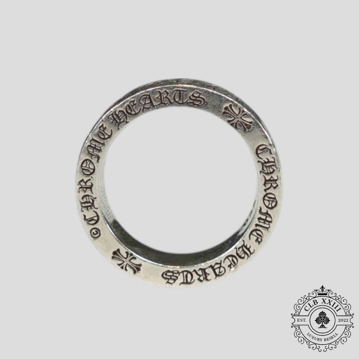 Chrome Hearts CH Forever Ring in Silver
