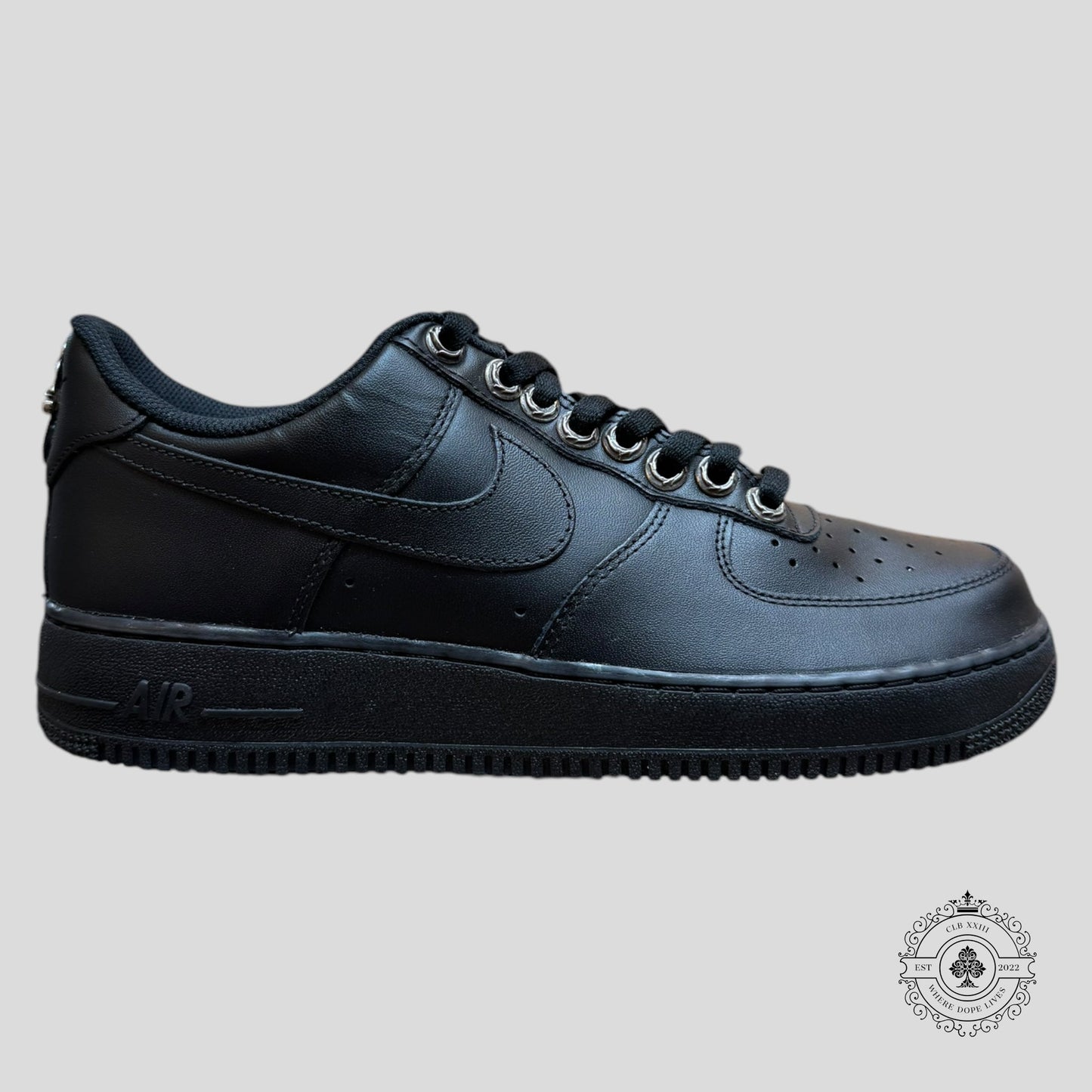 Chrome Hearts Nike Air Force 1 Low in Black