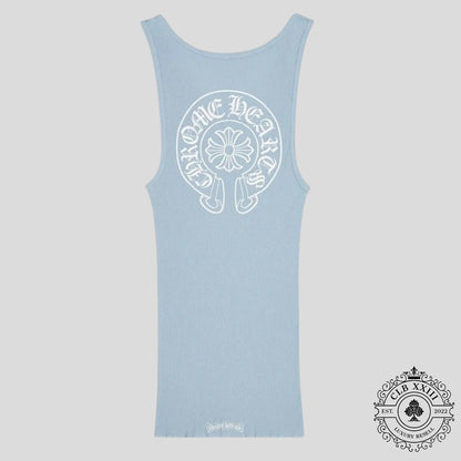 Chrome Hearts Rib Tank in Baby Blue