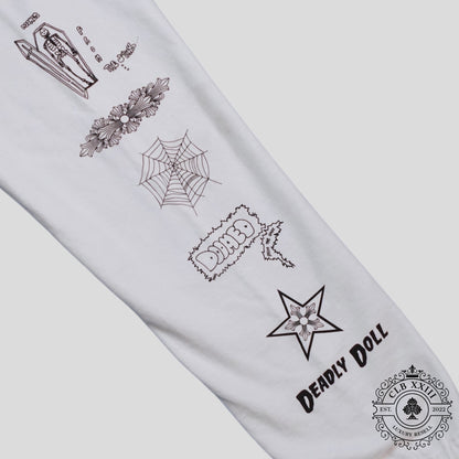 Chrome Hearts Deadly Doll Sweatpants in White