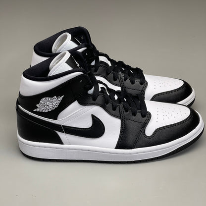 NIKE AIR JORDAN 1 Mid Panda Shoe Women's Sz 6 Black / White DV0991-101 (New)