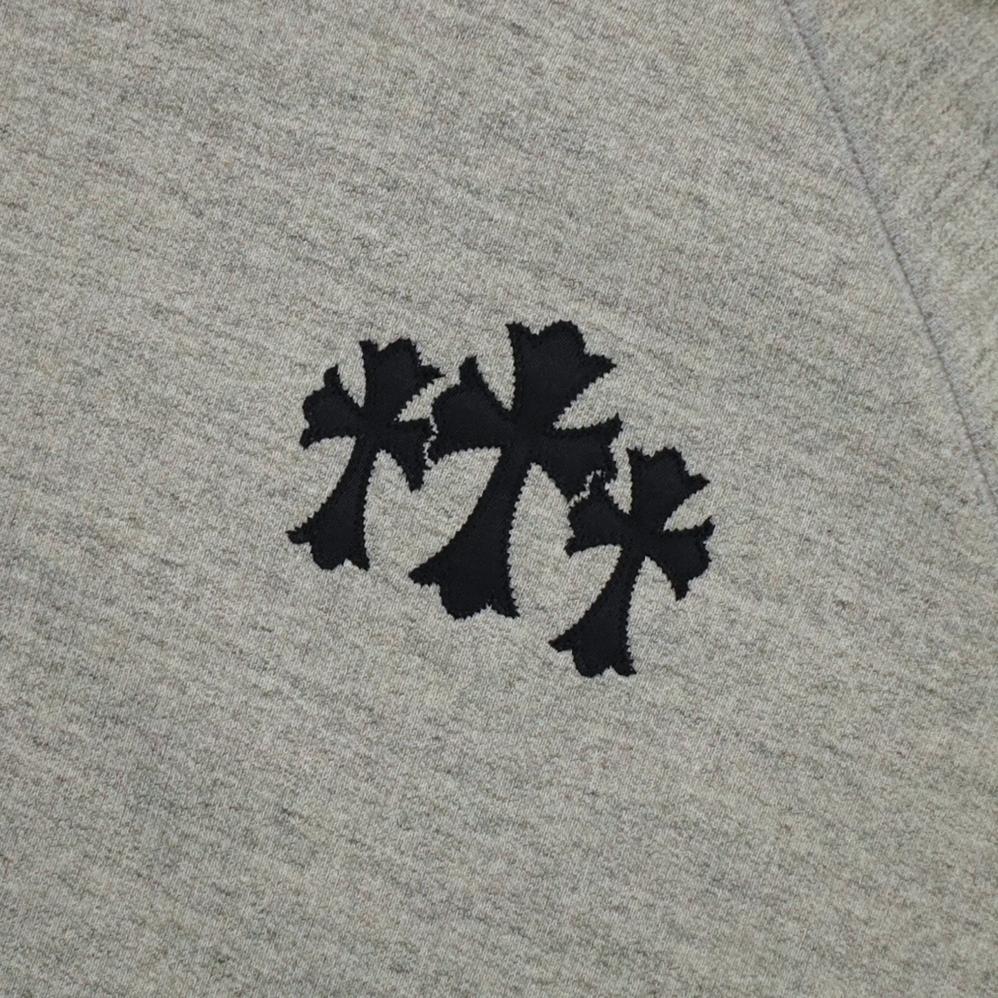 Chrome Hearts Cemetery Cross Seven-11 Hoodie in Grey