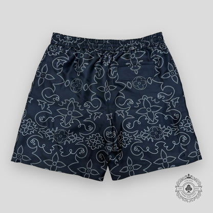 Louis Vuitton Arabesque Printed Silk Shorts in Black/White