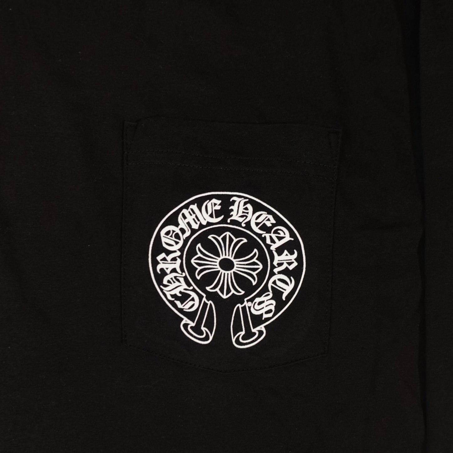 Chrome Hearts Miami Exclusive Horseshoe Logo Long Sleeve in Black