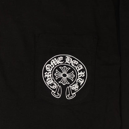 Chrome Hearts Miami Exclusive Horseshoe Logo Long Sleeve in Black