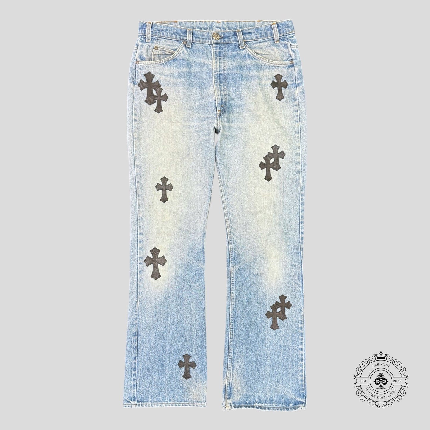 Chrome Hearts Cross Patch Jeans