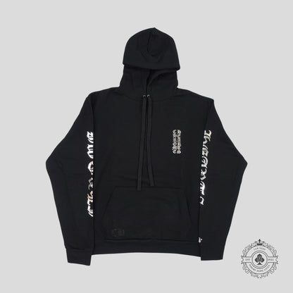 Chrome Hearts 1988 Vertical Logo Hoodie in Black/Silver