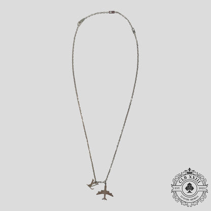 Louis Vuitton Planes Chain Necklace in Silver