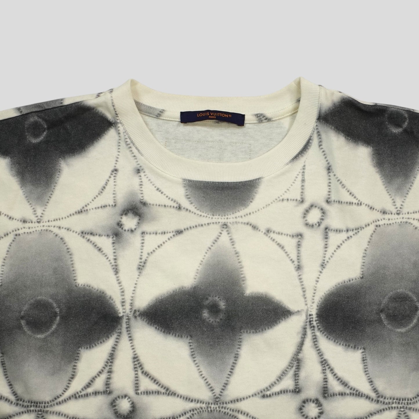Louis Vuitton Printed Shibori Tie-Dye Tee in White