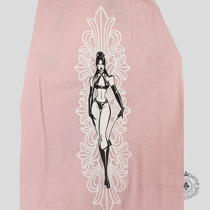 Chrome Hearts Art Basel Deadly Doll Tank in Light Pink