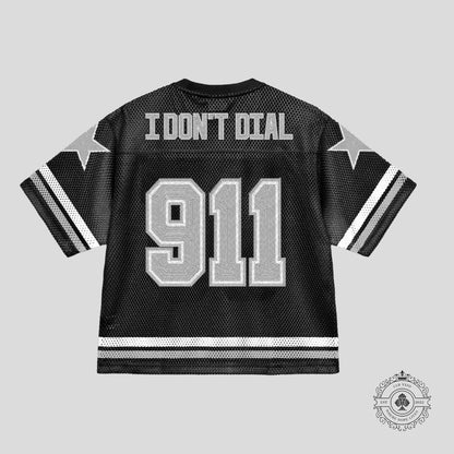 Bravest Studios 911 Football Jersey in Black