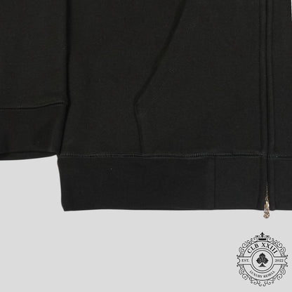 Chrome Hearts Paper Jam Zip Up Hoodie in Black