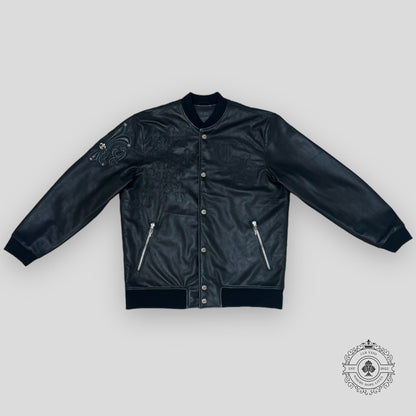 Chrome Hearts Leather Bomber Jacket