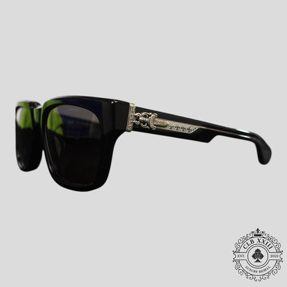 Chrome Hearts Box Officer Sunglasses in Black