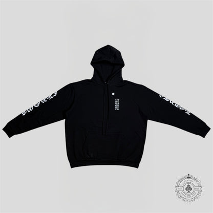 Chrome Hearts Vertical Logo Hoodie in Black