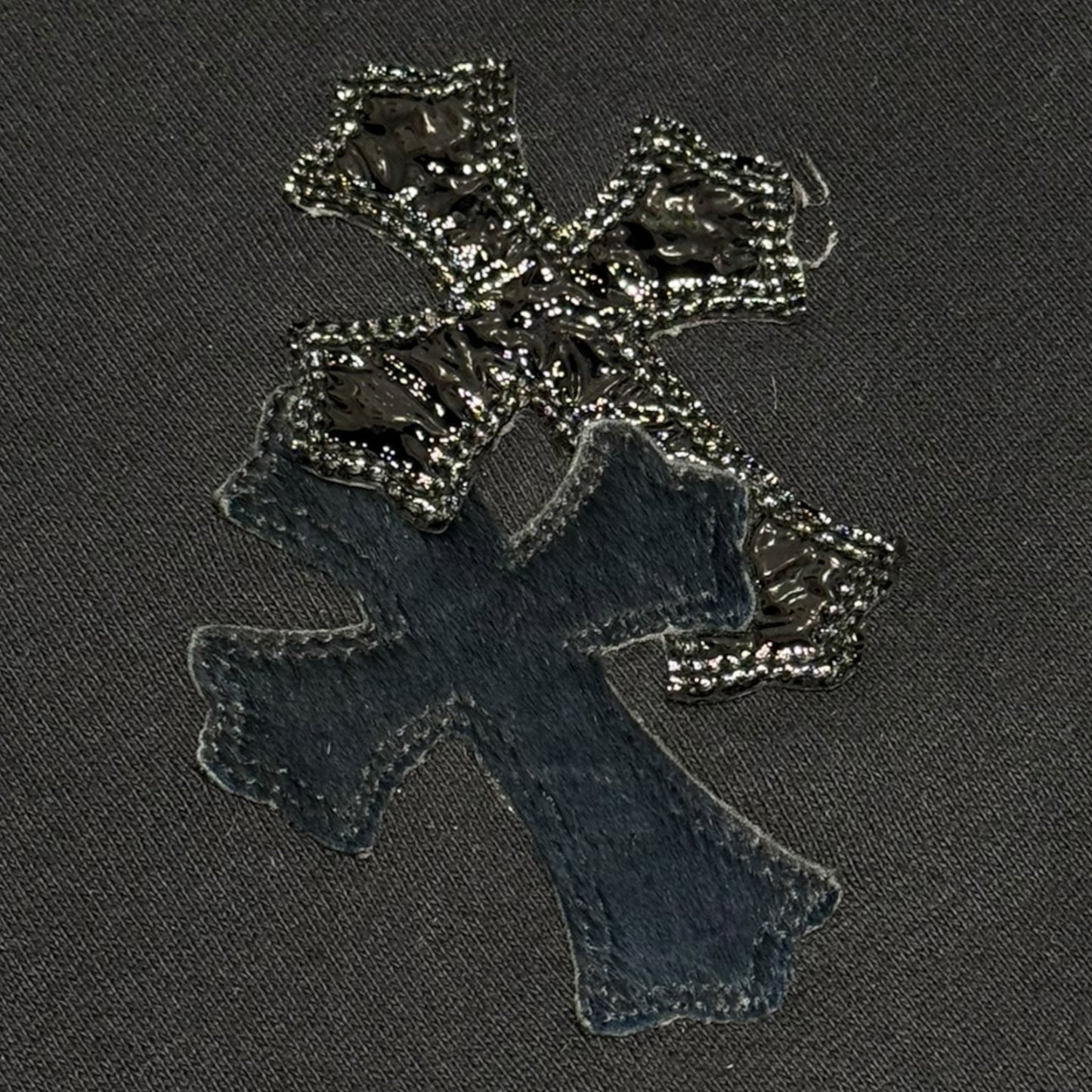 Chrome Hearts Cross Patch Sweatpants in Black