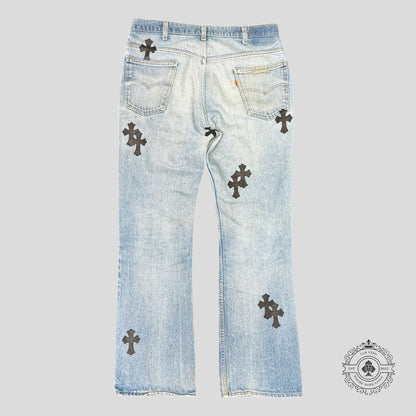 Chrome Hearts Cross Patch Jeans
