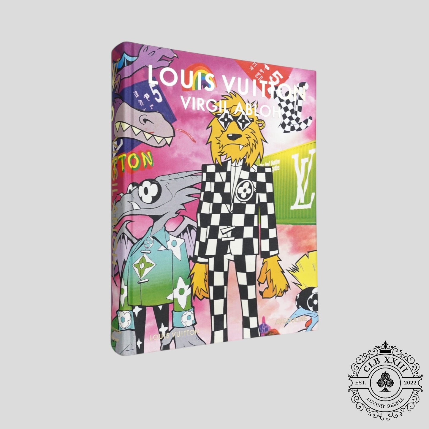 Louis Vuitton Vigil Abloh Classic Cartoon Cover Coffee Book