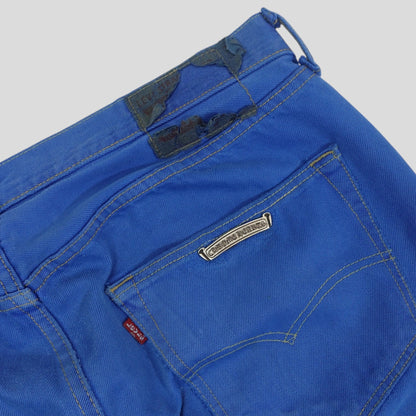 Chrome Hearts Levis Cross Patch Jeans in Blue