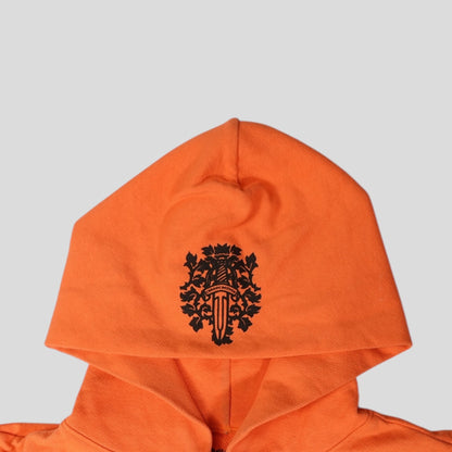 Chrome Hearts Vine Dagger Hoodie in Orange