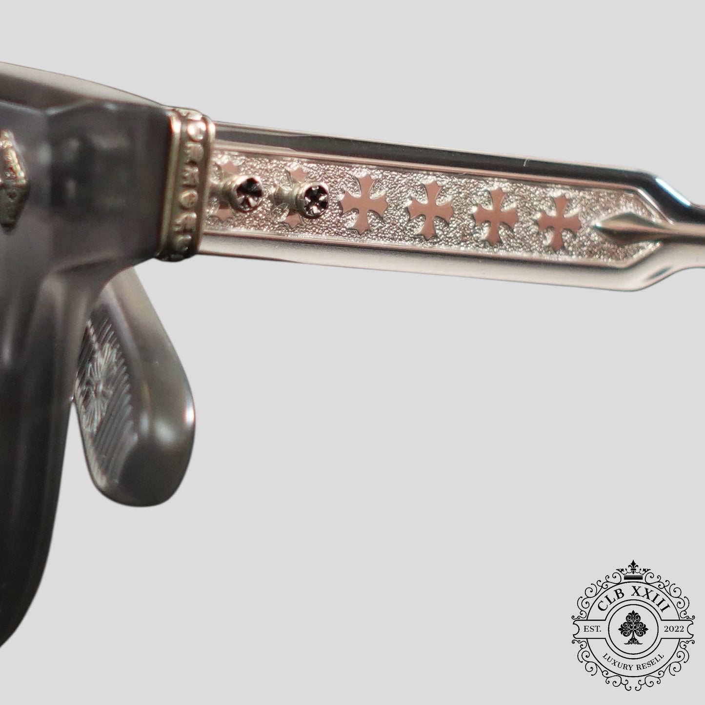 Chrome Hearts Ambidixtrous Glasses in Matte Grey