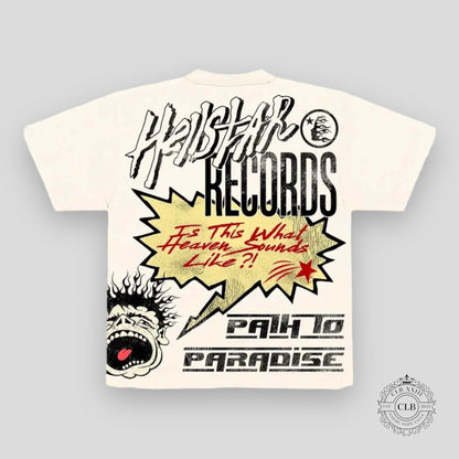 HELLSTAR RECORDS TEE - CREAM