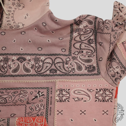 Amiri Reconstruct Bandana Hoodie in Purple