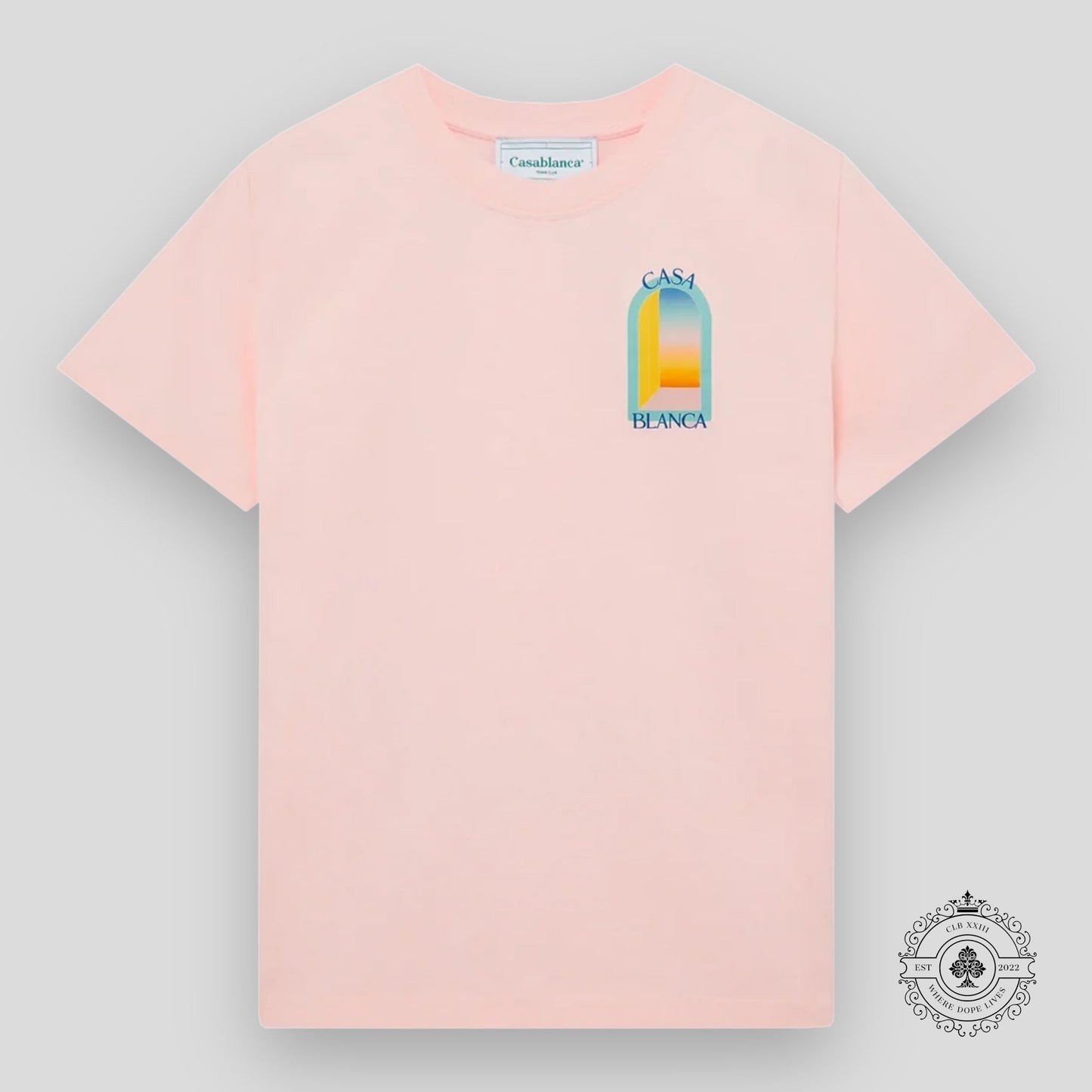 Casablanca L'Arc Colore Tee in Pink