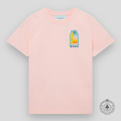 Casablanca L'Arc Colore Tee in Pink