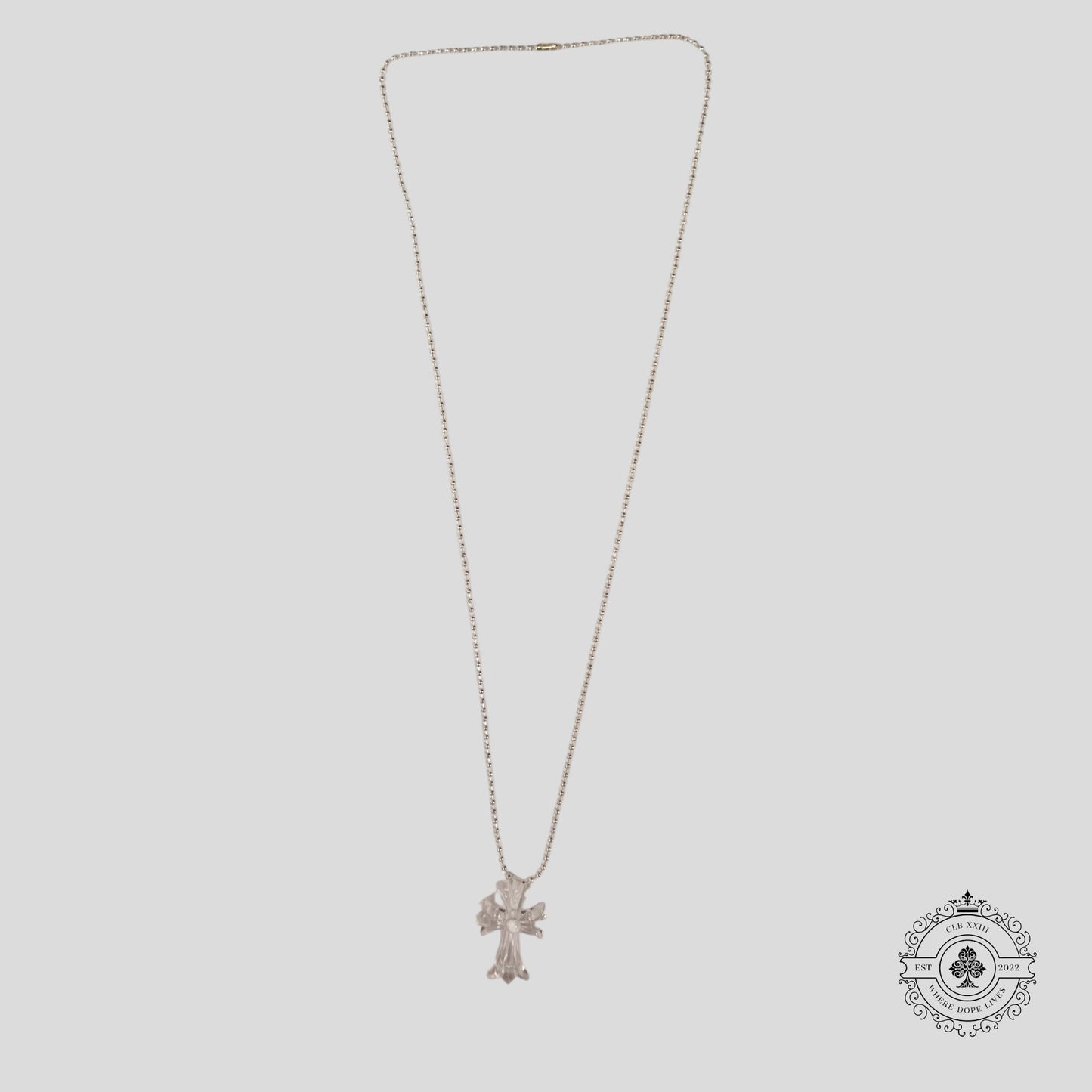 Chrome Hearts Silicone Cross Necklace in Clear