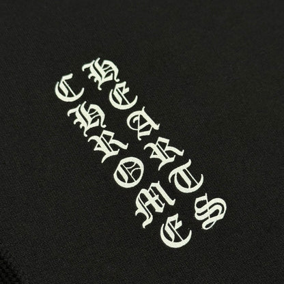 Chrome Hearts Vertical Logo Hoodie in Black