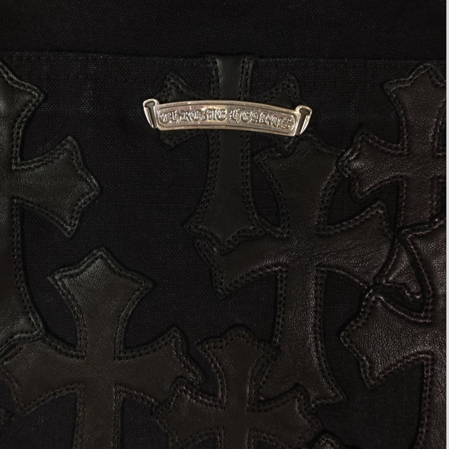 Chrome Hearts Cross Patch Carpenter Shorts in Black