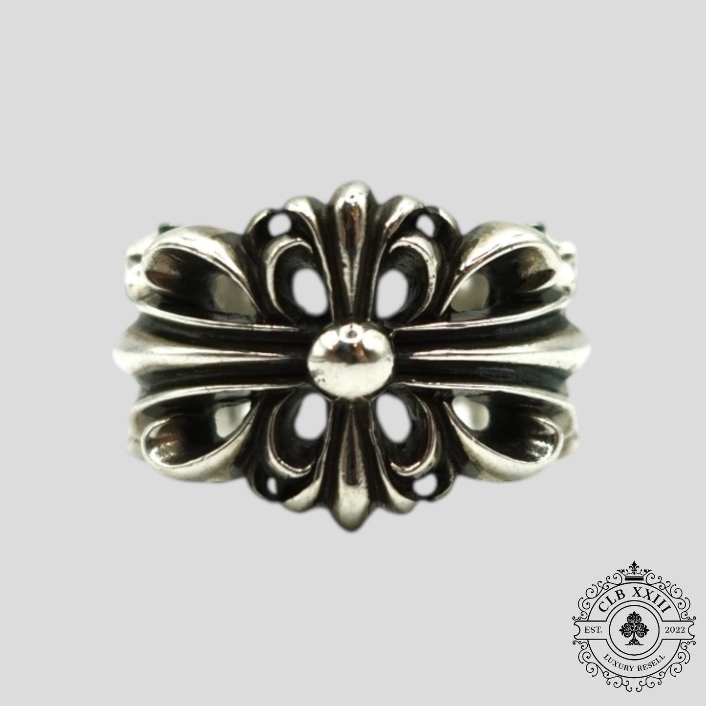 Chrome Hearts Double Floral Ring