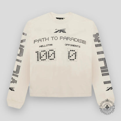 Hellstar Scoreboard L/S Shirt in White