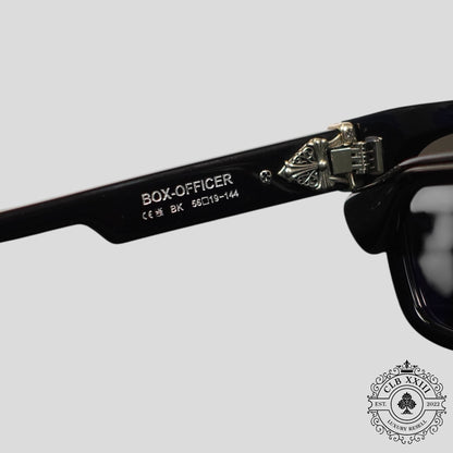 Chrome Hearts Box Officer Sunglasses in Black