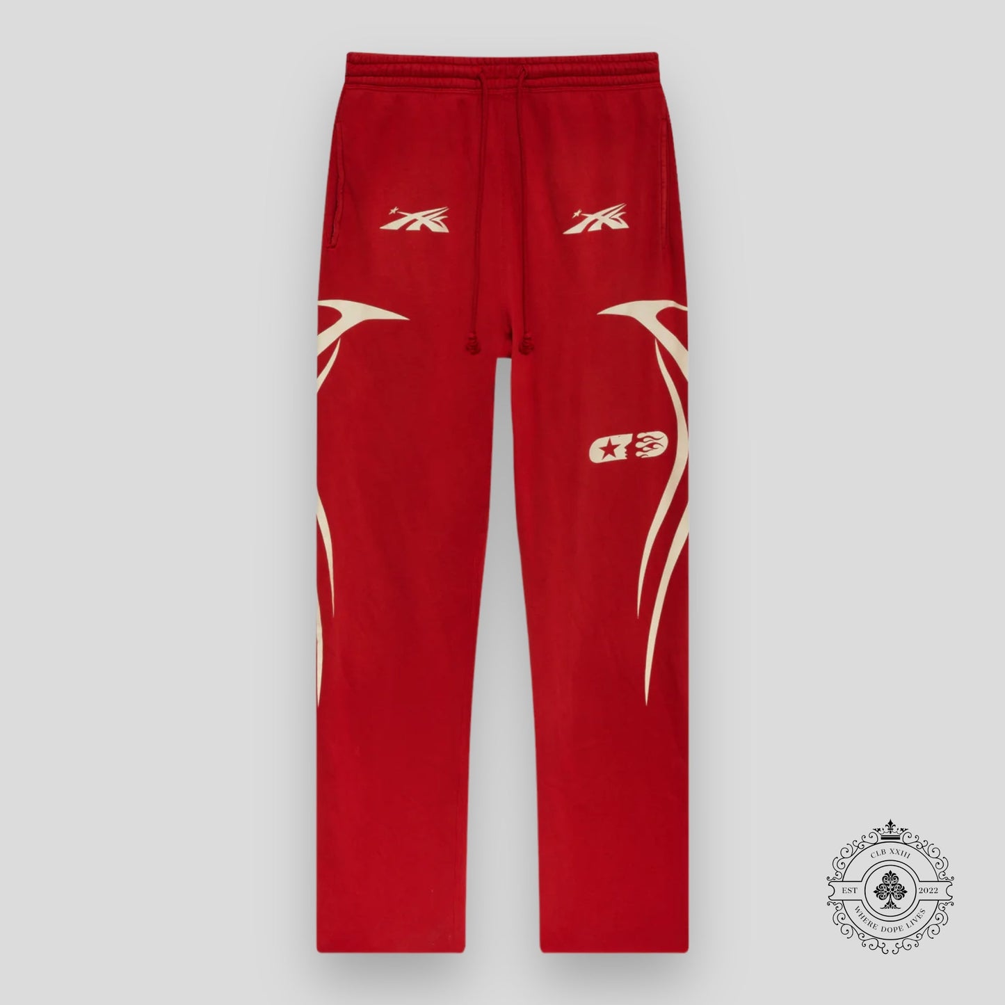 Hellstar Sports Sweatpants in Red