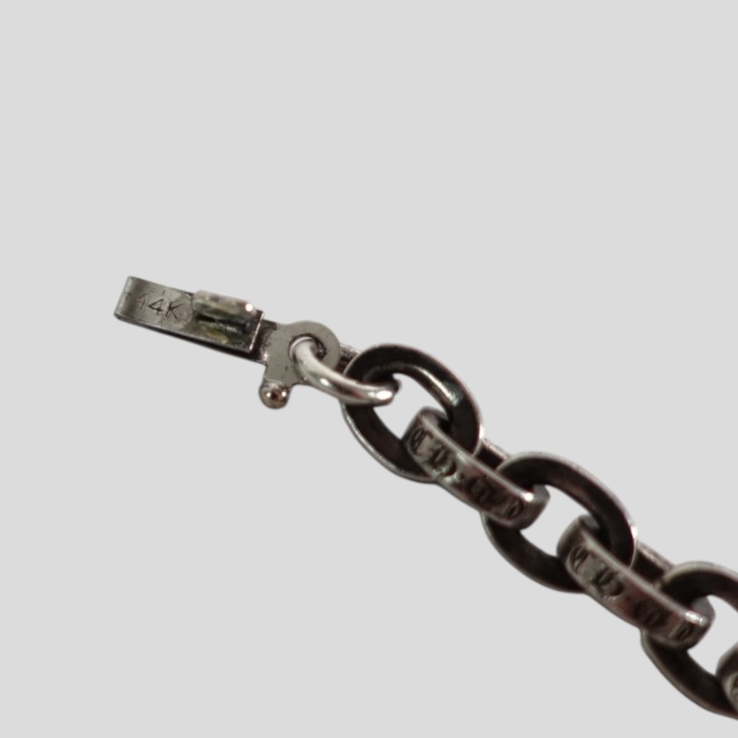 Chrome Hearts Paper Chain Necklace 24" in Silver