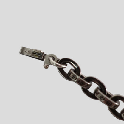 Chrome Hearts Paper Chain Necklace 24" in Silver