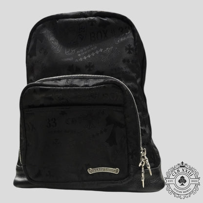 Chrome Hearts 7th Grade Multi Motif Nylon Mini Backpack in Black