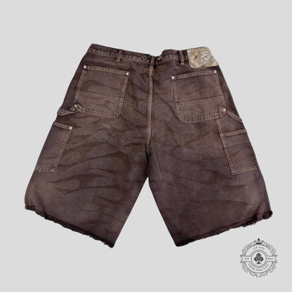 Hellstar Denim Shorts in Brown