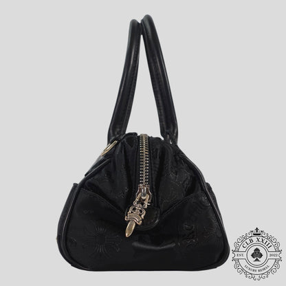 Chrome Hearts Multi Motif Nylon Mini Handbag in Black